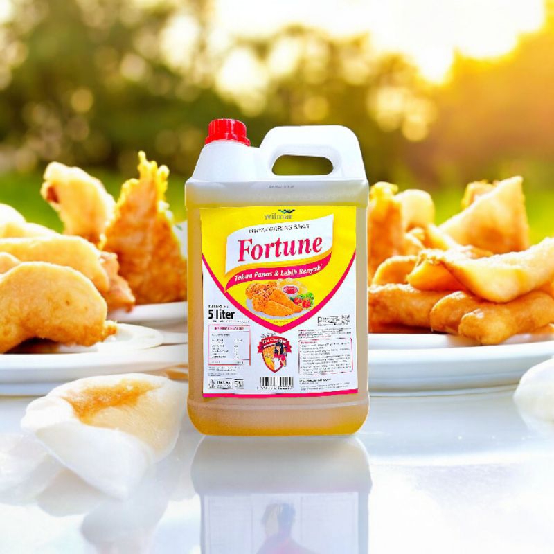 

RB22 Andalan Goreng Gorengan: Minyak Goreng Sawit FORTUNE JERRY-CAN 5 LITER Tahan Panas Lebih Renyah