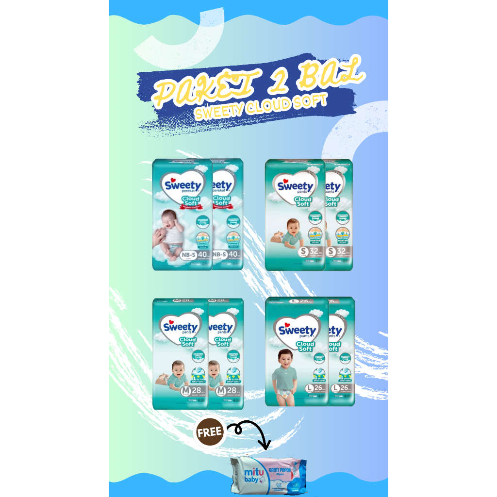 Promo Paket 2 Sweety Silver Pants / Pampers Sweety Silver Pants
