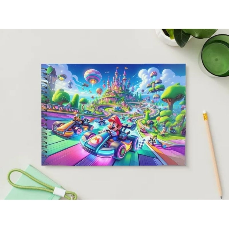 

Buku Gambar A4 Ring Premium Buku Sketsa A4 Ring Sketchbook A4 - Mario Bross Edition