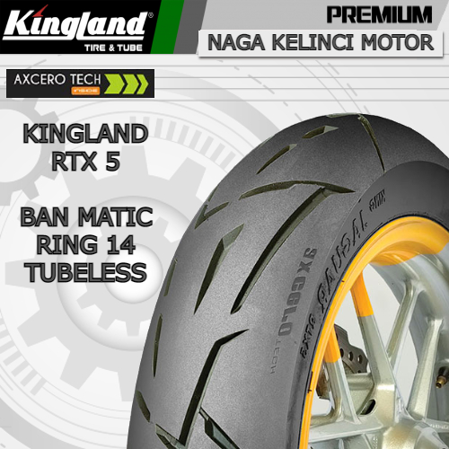 Ban Matic Kingland RTX 5 Tubeless 90/80-14 // 100/80-14 // 110/80-14 // 120/70-14 // 140/70-14 Ban M