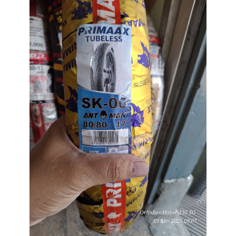 BAN PRIMAX SK06 80/80-17 TUBLES/BAN BELAKANG SATRIA FU/BAN BELAKANG DONAT JUPITER Z/BAN BELAKANG FIZ