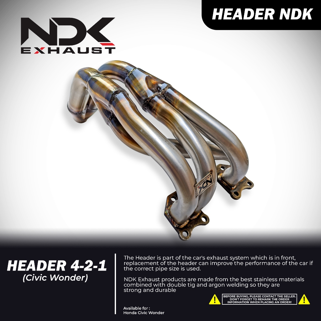 NDK EXHAUST HEADER 421 CIVIC WONDER DAN STARLET KNALPOT MOBIL RACING
