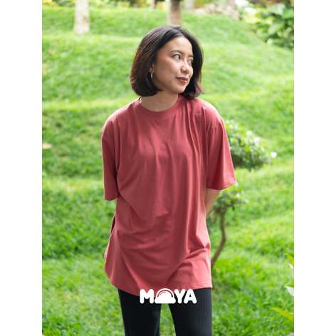 MOYA Mom Baju Kaos Wanita Busui Ibu Menyusui Lengan Pendek