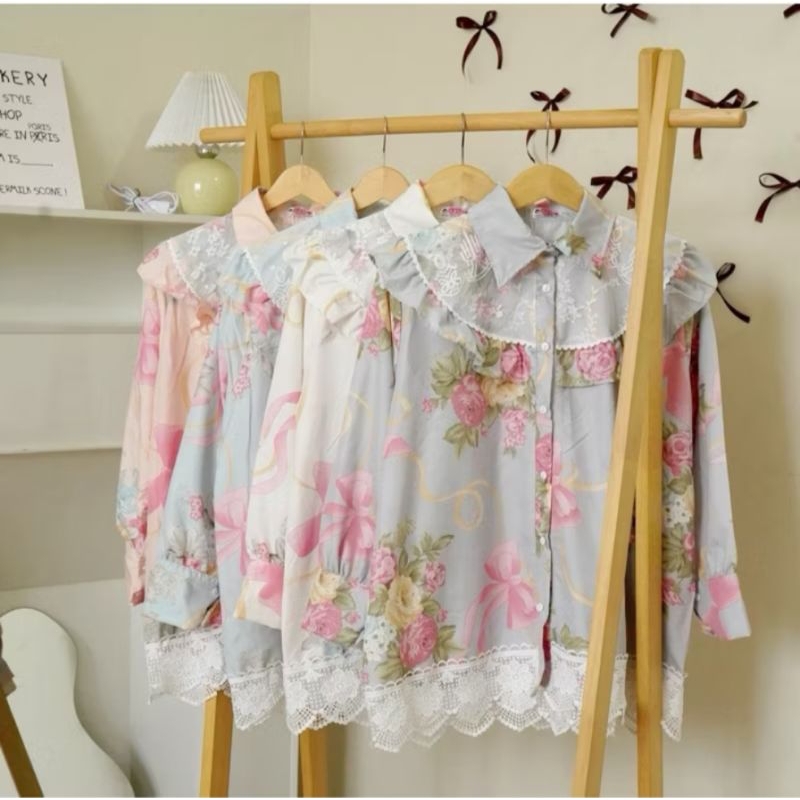 BLOUSE MEIJIWANG /MEIJIWANG LACE BLOUSE