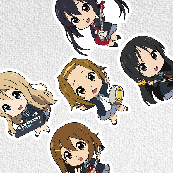 

[ VINYL & CHROMO 7 CM] ANIME cetak stiker Game/STIKER MURAH TEMA ANIME K-ON /murah/stiker medium