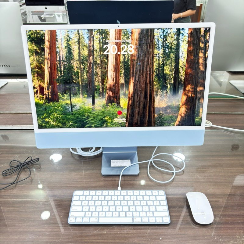 IMAC 24-INCH M1 2021 A2438 APPLE M1 8GB/256GB (8-core CPU/8-core GPU) FULLSET SECOND ORIGINAL