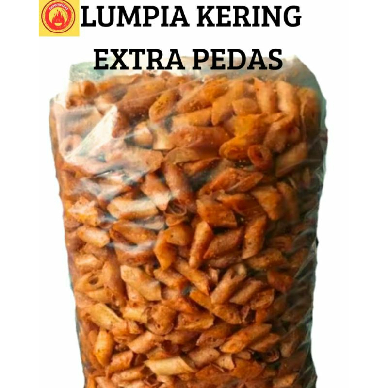 

LUMPIA KERING KRIUK DAUN JERUK/ LUMRING BUMBU DAUN JERUK PEDAS BALADO, SEBLAK KERING LUMPIA