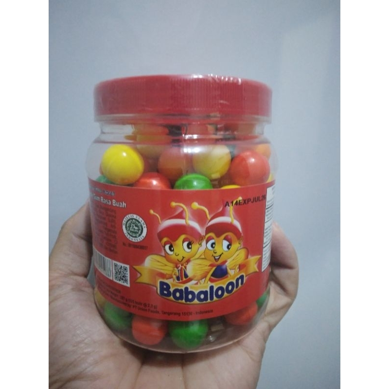 

Permen Karet Jadul Babaloon Kemasan Toples 287 Gram