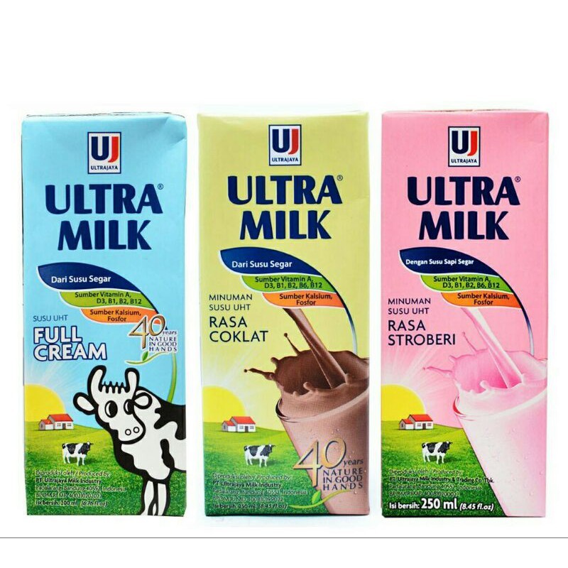 

SUSU ULTRA JAYA UHT 200 ml ALL VARIAN MILK FULL CREAM COKLAT STRAWBERRY CEMILAN ANAK SEHAT UHT STROBERI MINUMAN PARCEL ECERAN COKELAT CHOCOLATE ULTRA JAYA 200 ml