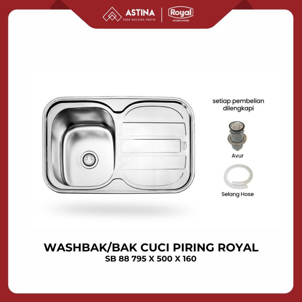 Washbak / Bak Cuci Piring Royal SB 88 795 x 500 x 160