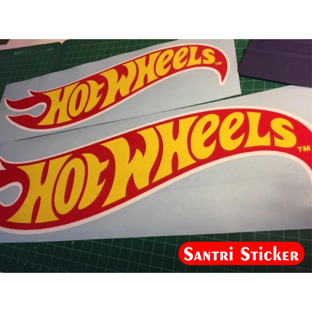

Sticker Hot Wheels Sticker Hotwheels Motor Mobil Helm 2pcs Kanan Kiri 20x4.5cm