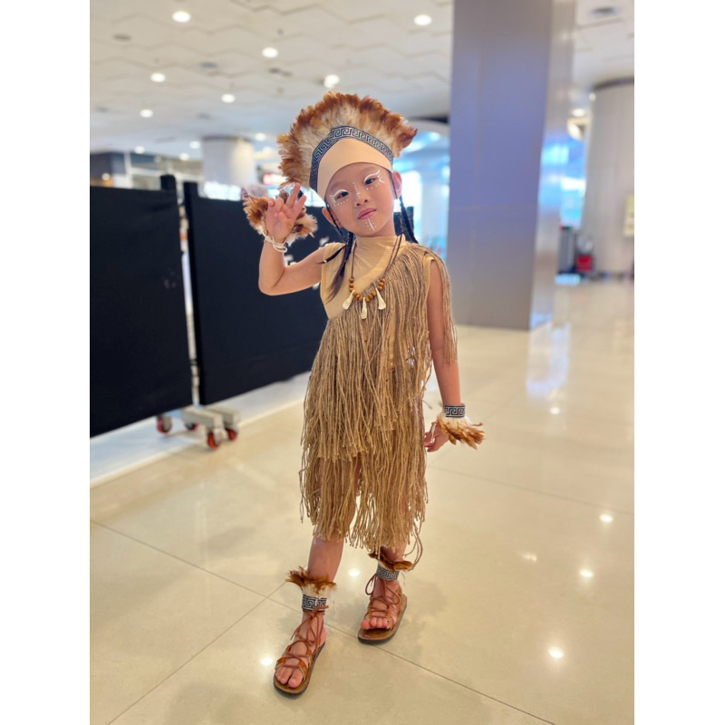 PRELOVED - KOSTUM BAJU PAPUA ANAK - ROK PAPUA ANAK - KOSTUM BAJU PARADE ANAK