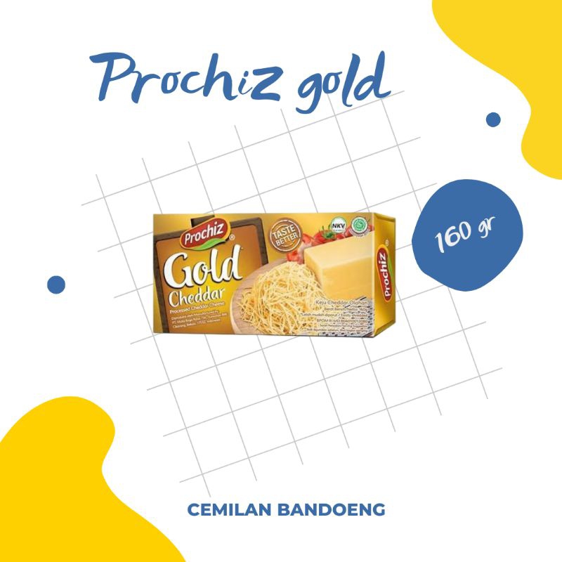 

Keju prochiz gold kemasan 160gr