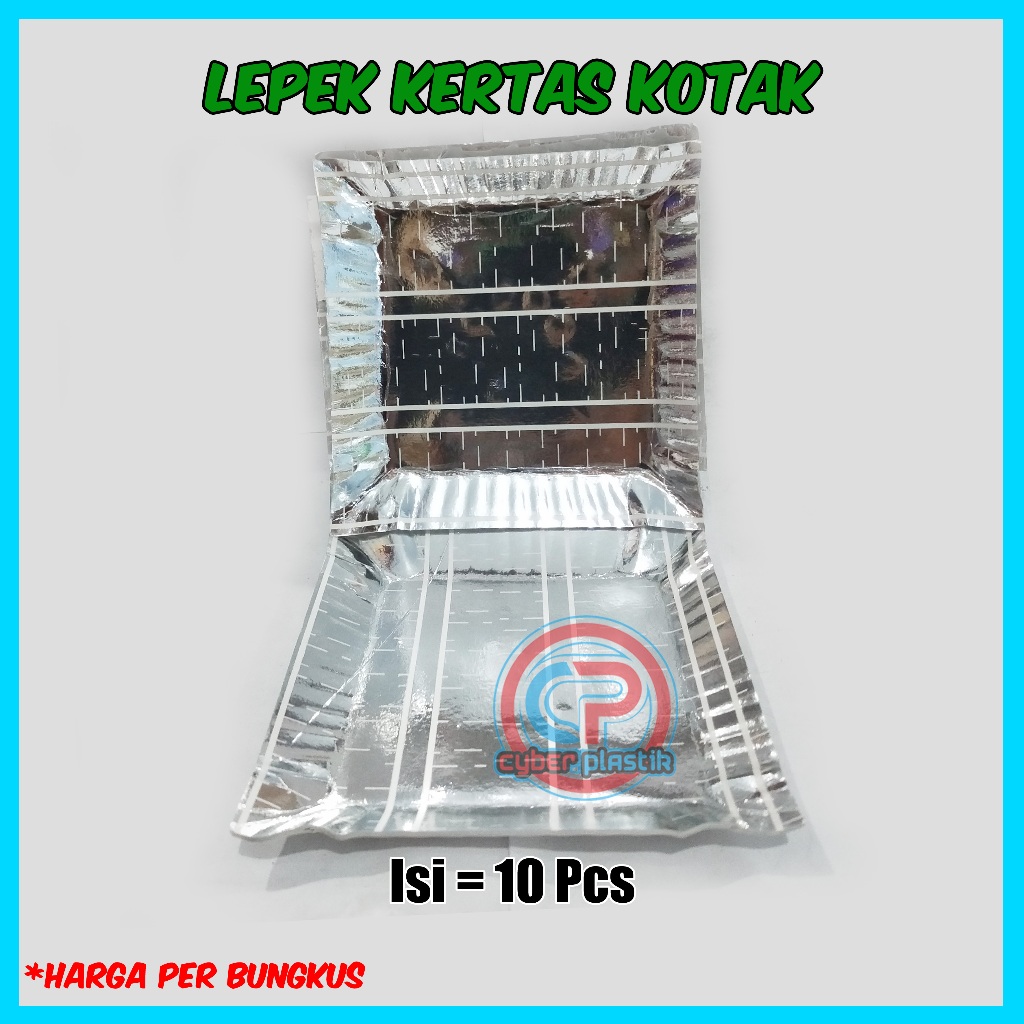 Lepek kertas bulat & kotak | piring kue kertas isi 10 pcs | lepek kue ultah bulat dan kotak isi 10 p