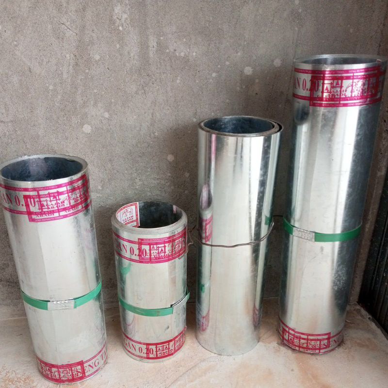 seng talang 0.20 anti karat galvanis (meteran) Lebar 27 cm- lebar 90 cm