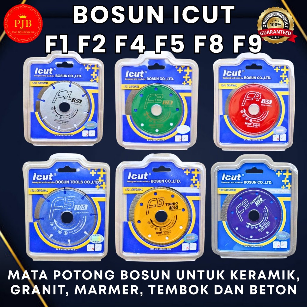 Bosun Mata Gerinda Potong Keramik Granite F1 F2 F4 F5 F8 F9 Icut