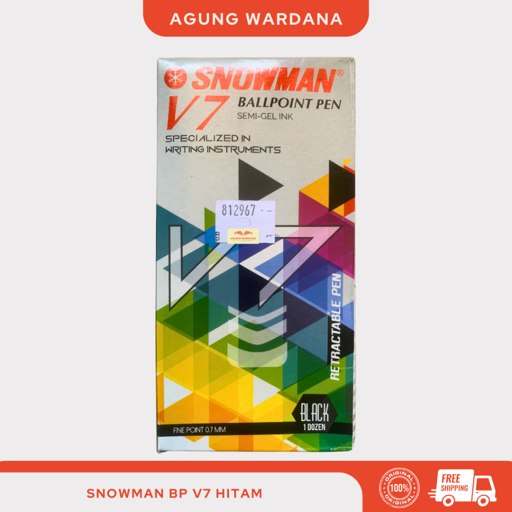 

BOLPOIN HITAM SNOWMAN BP V7