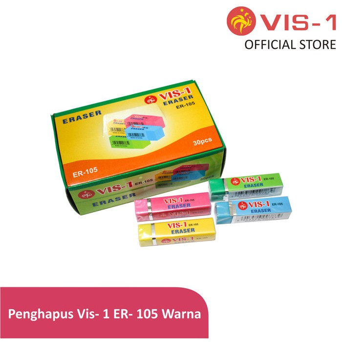 

Penghapus Pensil VIS-1 ER-105 (1PACK ISI 30 PCS)