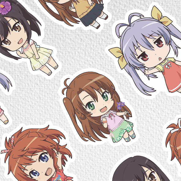 

[ VINYL & CHROMO 7 CM] ANIME cetak stiker Game/STIKER MURAH TEMA ANIME NON NON BIYORI /murah/stiker medium