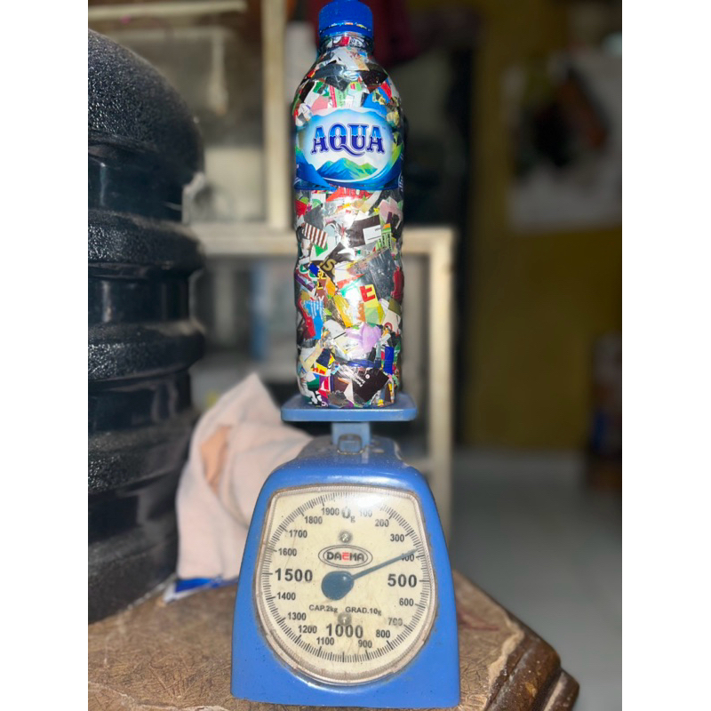 Ecobrick botol Aqua 600ml /ecobrick botol plastik 600ml