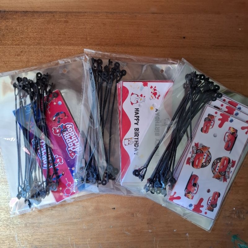 

Plastik/Tas Cake Snack Ulang tahun murah ukuran 15cmx25cm