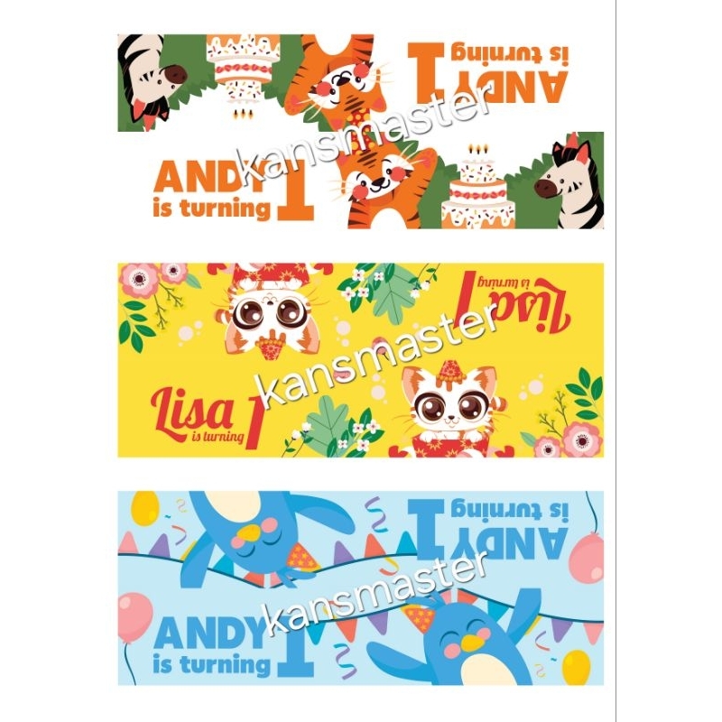 LABEL HANGTAG SOUVENIR CUSTOM HADIAH ULTAH ANAK HAMPERS