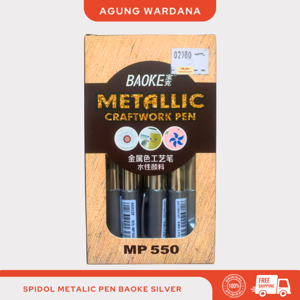 

SPIDOL METALIC PEN BAOKE MP 550 SILVER