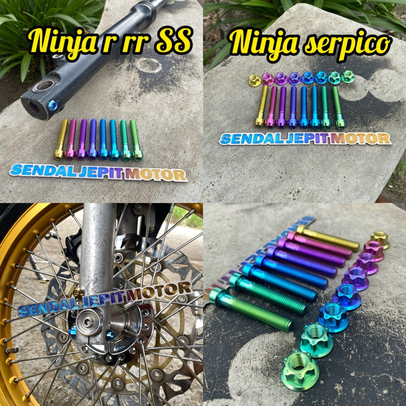 BAUT TITANIUM BOTTOM BAUT SHOCK AS RODA NINJA R RR SS NINJA SERPICO KIDAL BAUT TITANIUM BOTTOM NINJA