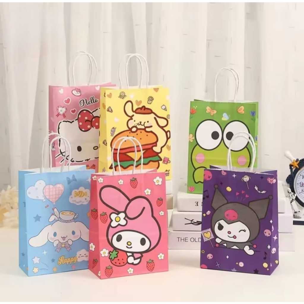 

DGIFT - Tas Kado Ulang Tahun Anak Motif Sanrio | Goodie Bag Lucu