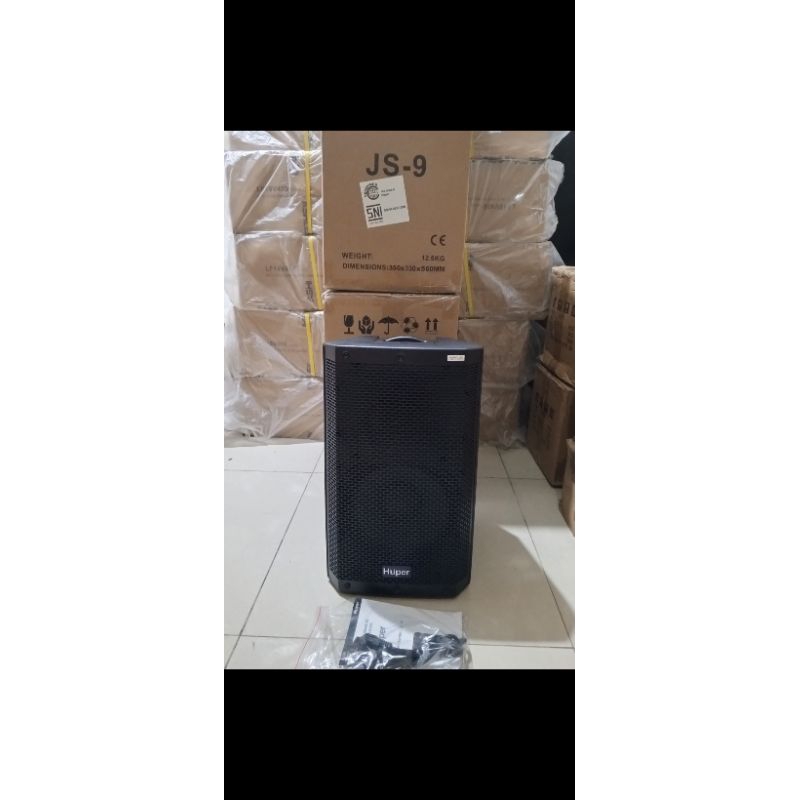 Speaker Aktif 10"inch Huper JS-9 Original -- 1buah Speaker