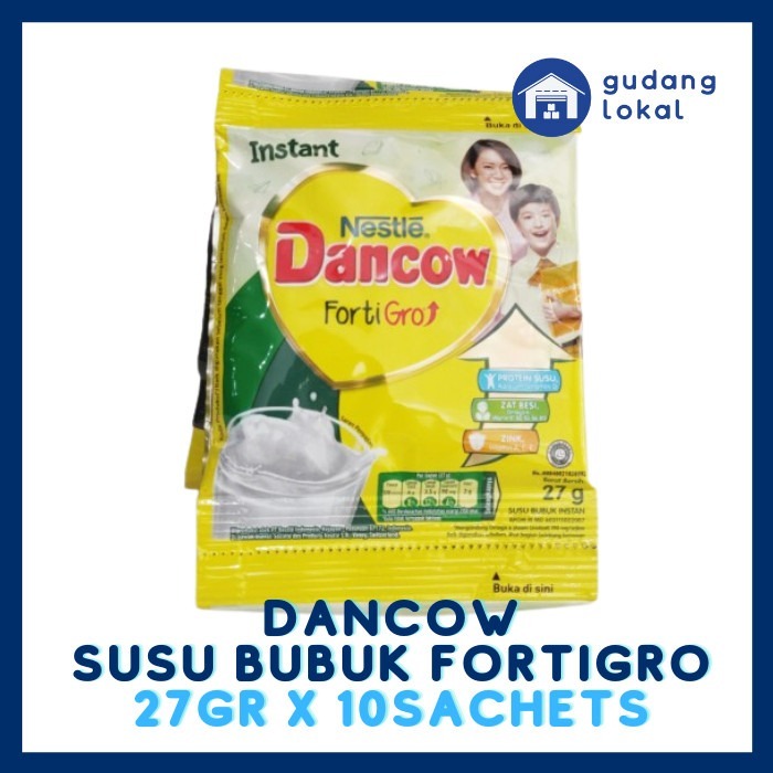 

DANCOW SUSU BUBUK FULLCREAN SACHETS ISI 10PCS 5PCS