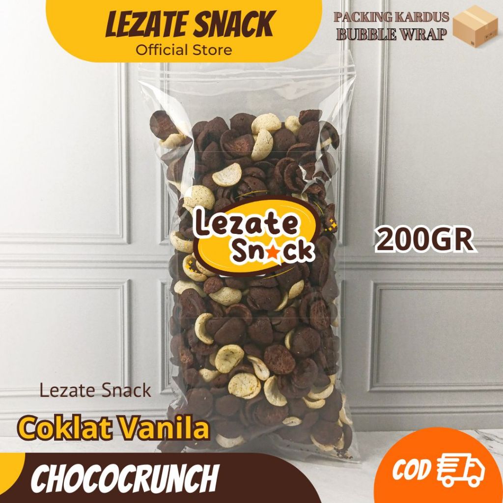 

Choco Crunch Hitam Putih 200gr / Koko Crunch / Coco Crunch Kiloan / Choco Chips Simba / Lezate Snack