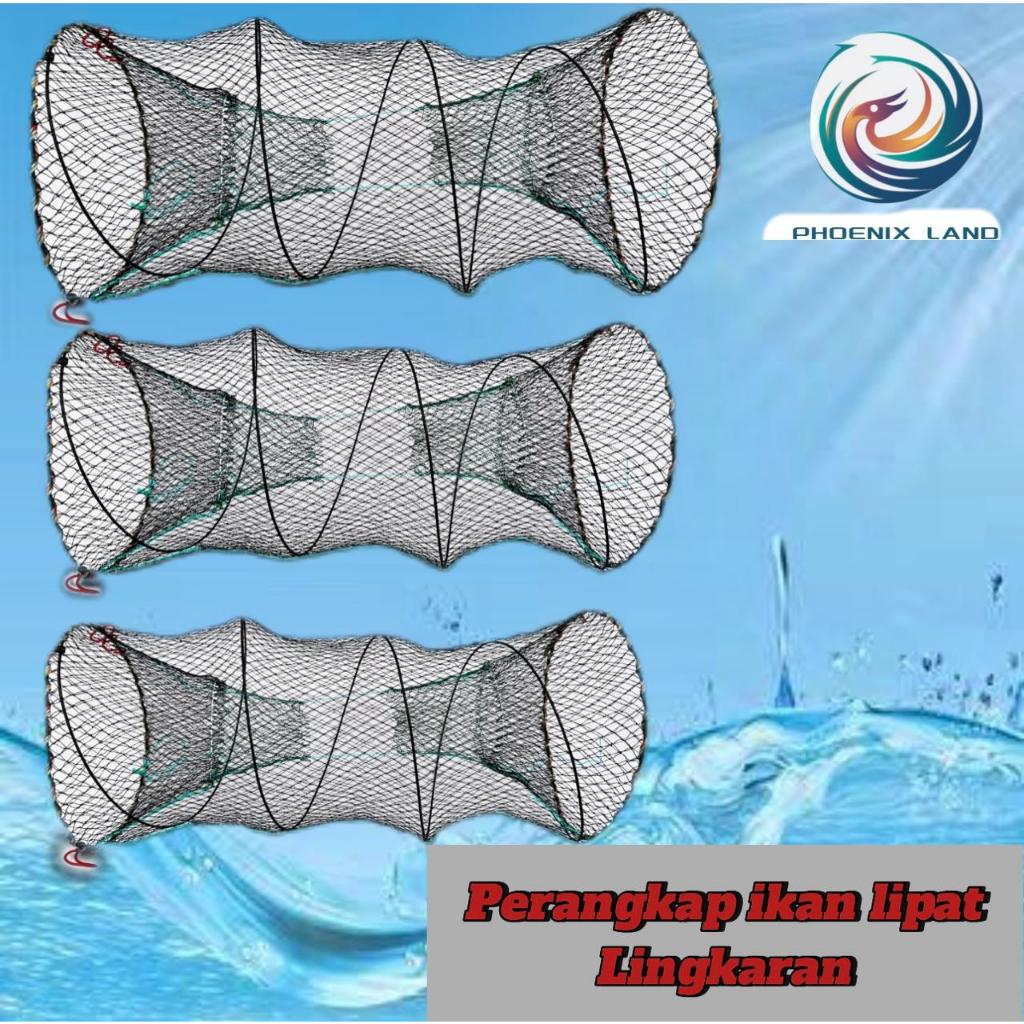PHOENIX Bubu Perangkap Ikan Bulat Jaring Ikan Nilon Kuat Merek TerkenaL Harga Murah Jaring Perangkap