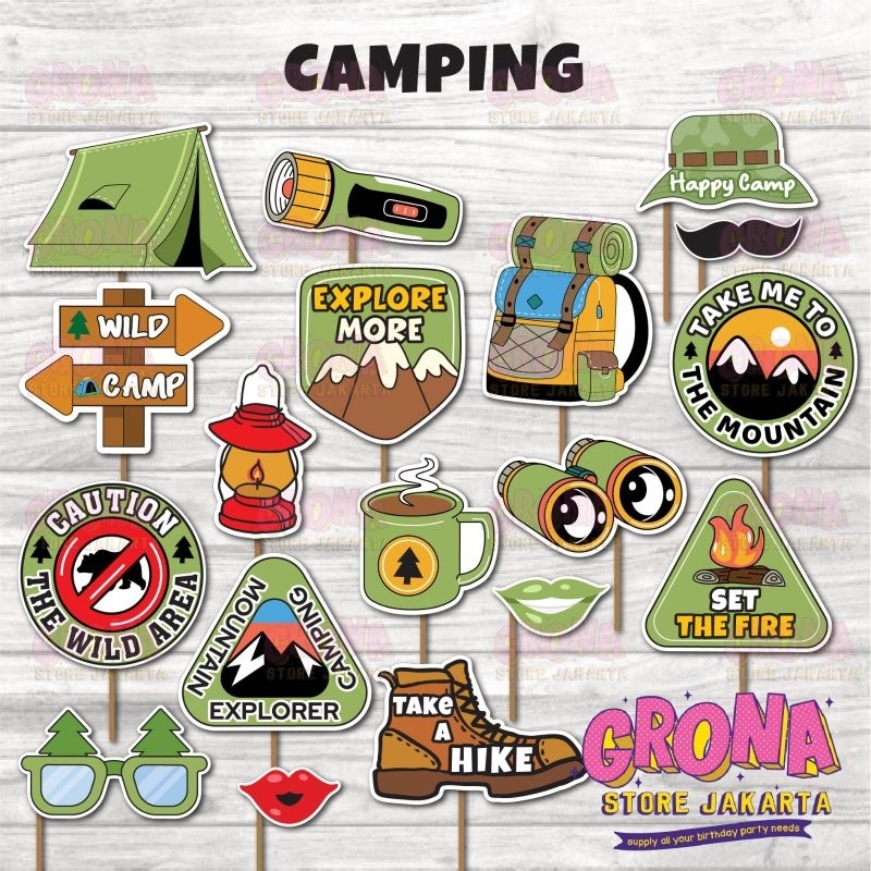 Photobooth Camping / Props Camp / Camping / Photobooth Camping