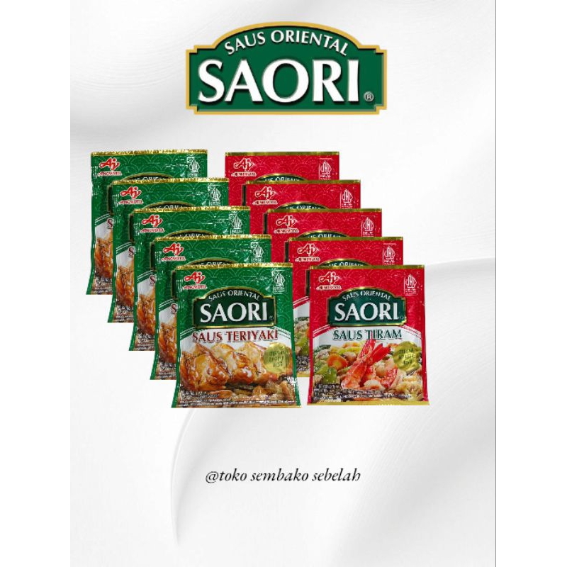 

Saori Saus Oriental Tiram Dan Teriyaki || 1 Renteng Isi 10 Sachet