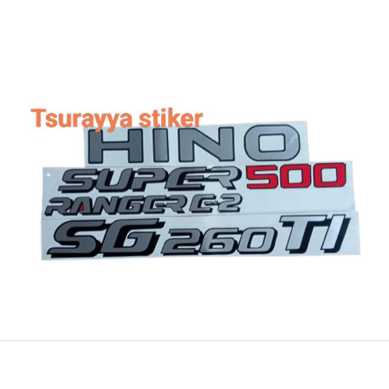 stiker mobil truk Hino 500 SG 260 TI