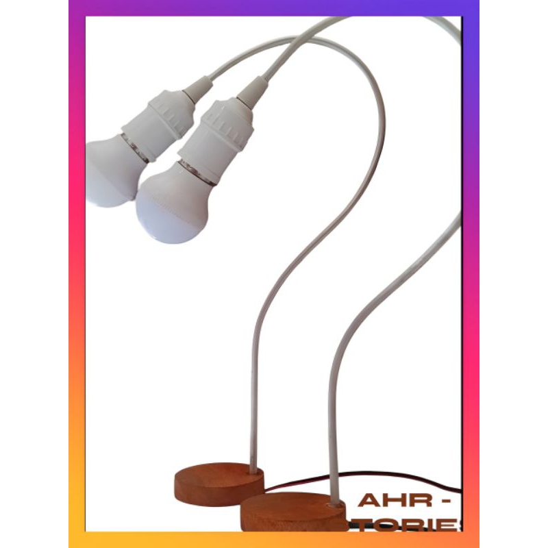 Lampu Meja Belajar Berdiri / Lampu Kamar Tidur E27