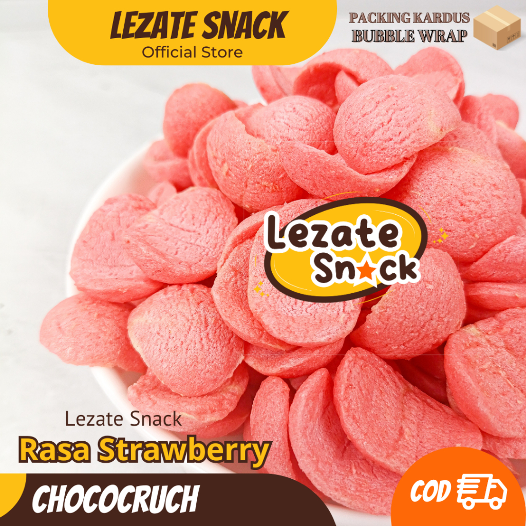 

Choco Crunch STRAWBERRY 200gr / Koko Crunch / Coco Crunch Kiloan / Choco Chips Simba / Lezate Snack SEDAP SNACK