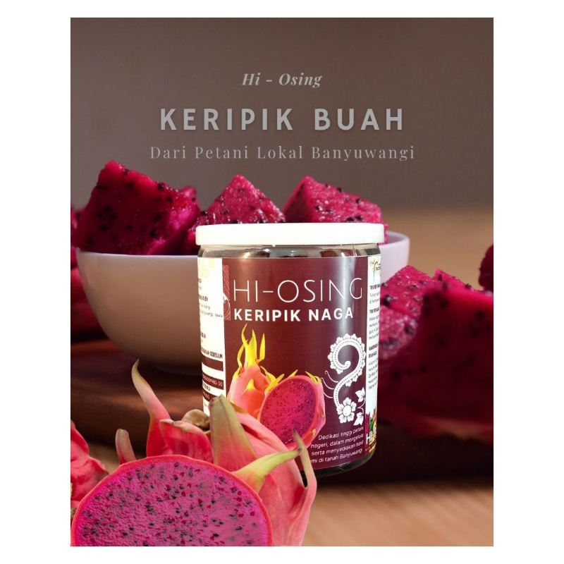 

Keripik Buah Naga Ekslusif Kemasan Toples 500ml