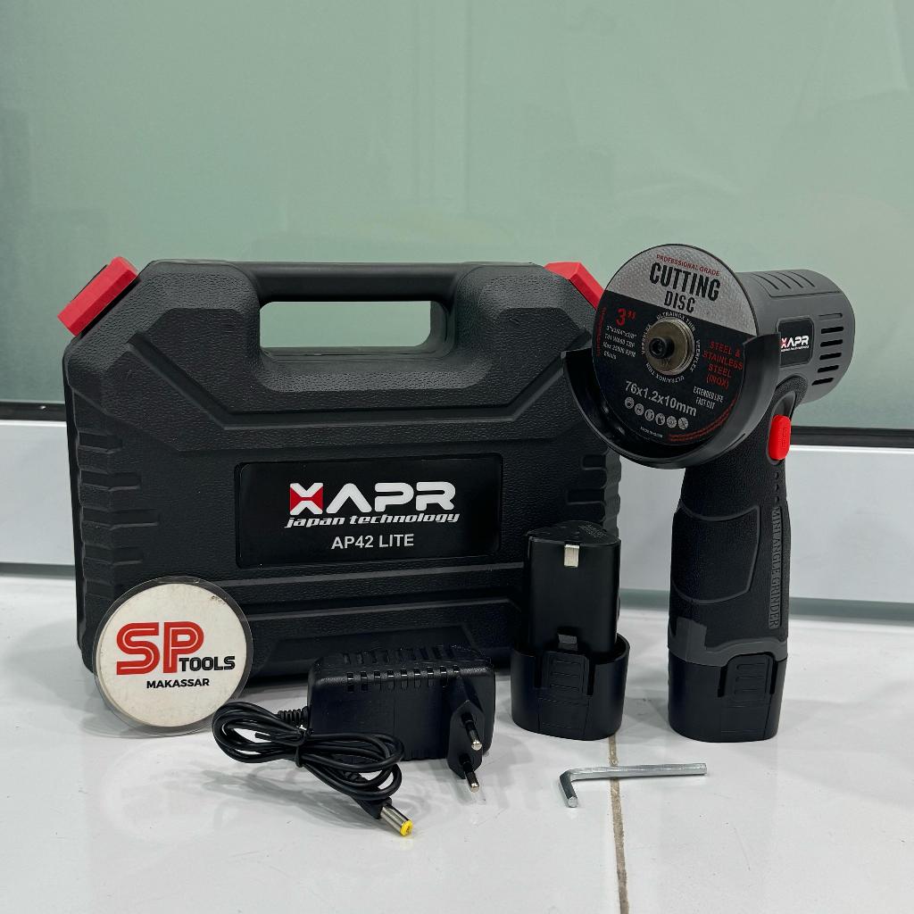 MESIN GERINDA GURINDA MINI GRINDER TANPA KABEL CORDLESS BATERAI CAS APR XAPR AP42 LITE