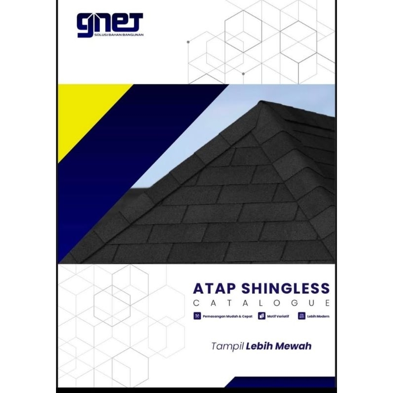 Genteng aspal bitumen merek Gnet