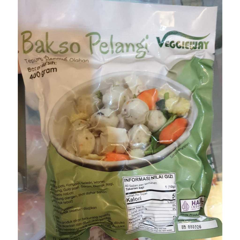 

Baso Pelangi Veggie Way / Baso Vegetarian
