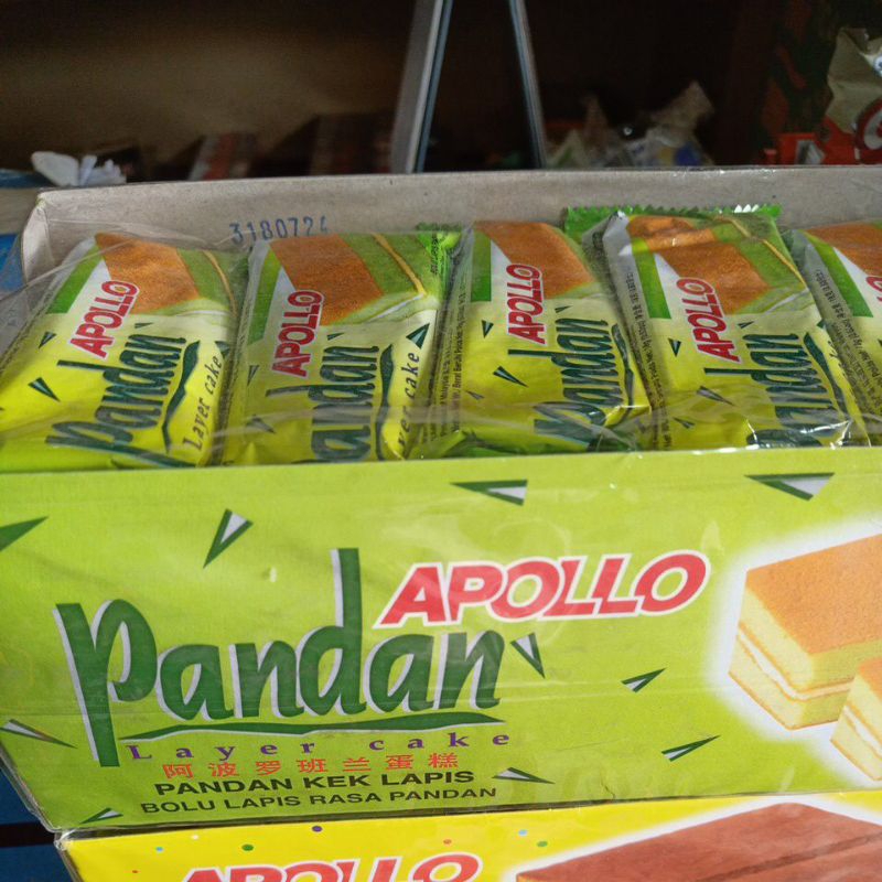 

Roti APOLLO rasa coklat & pandan