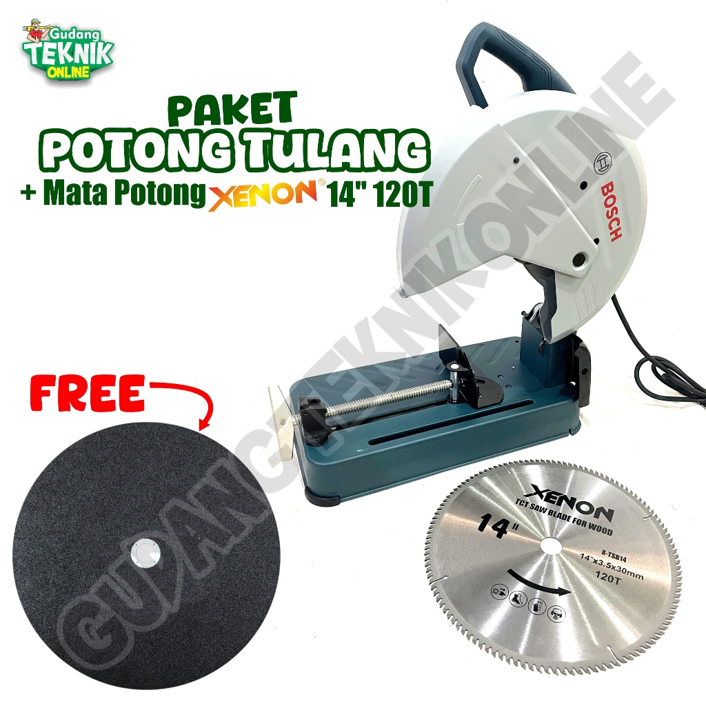 BOSCH (PAKET POTONG TULANG) Mesin Potong Tulang 14" Cut Off BOSCH GCO230 / Mesin Gerinda Pemotong Be