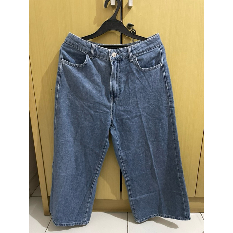 Celana Jeans Kulot Bershka