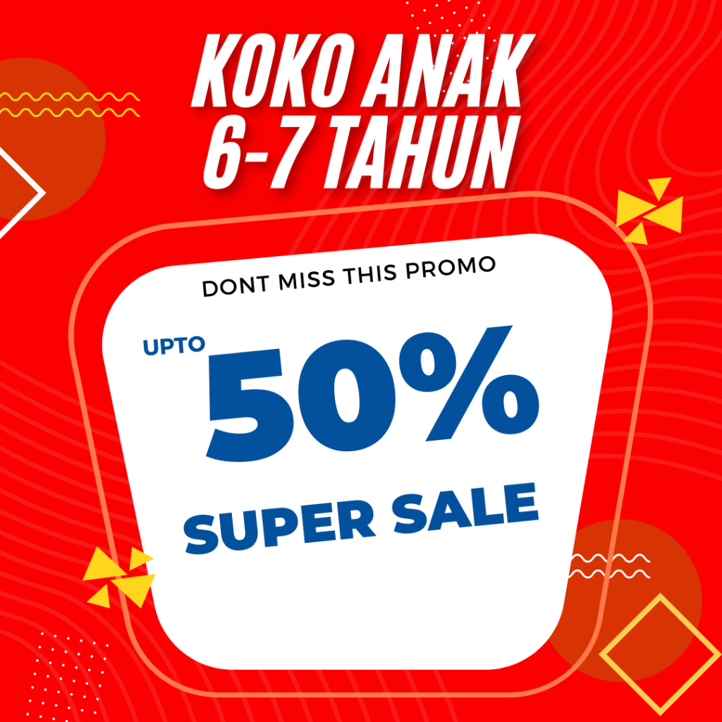 SIZE L6 KOKO ANAK NIBRAS PROMO CUCI GUDANG USIA 6-7 TAHUN