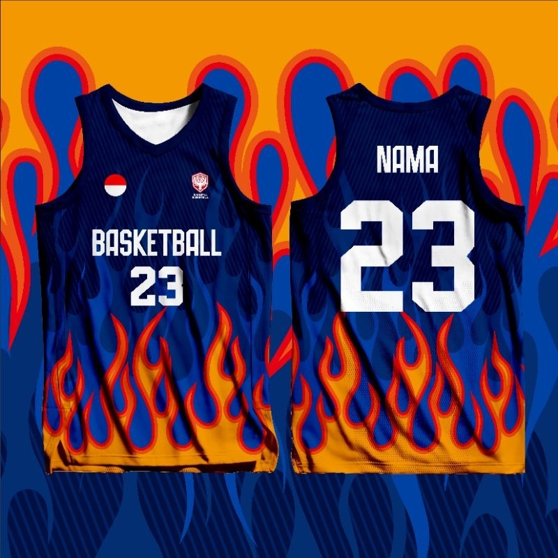 Jersey Basket Custom  – Baju Basket Keren Bahan Dryfit Premium | Bisa Nama & Nomor Sendiri