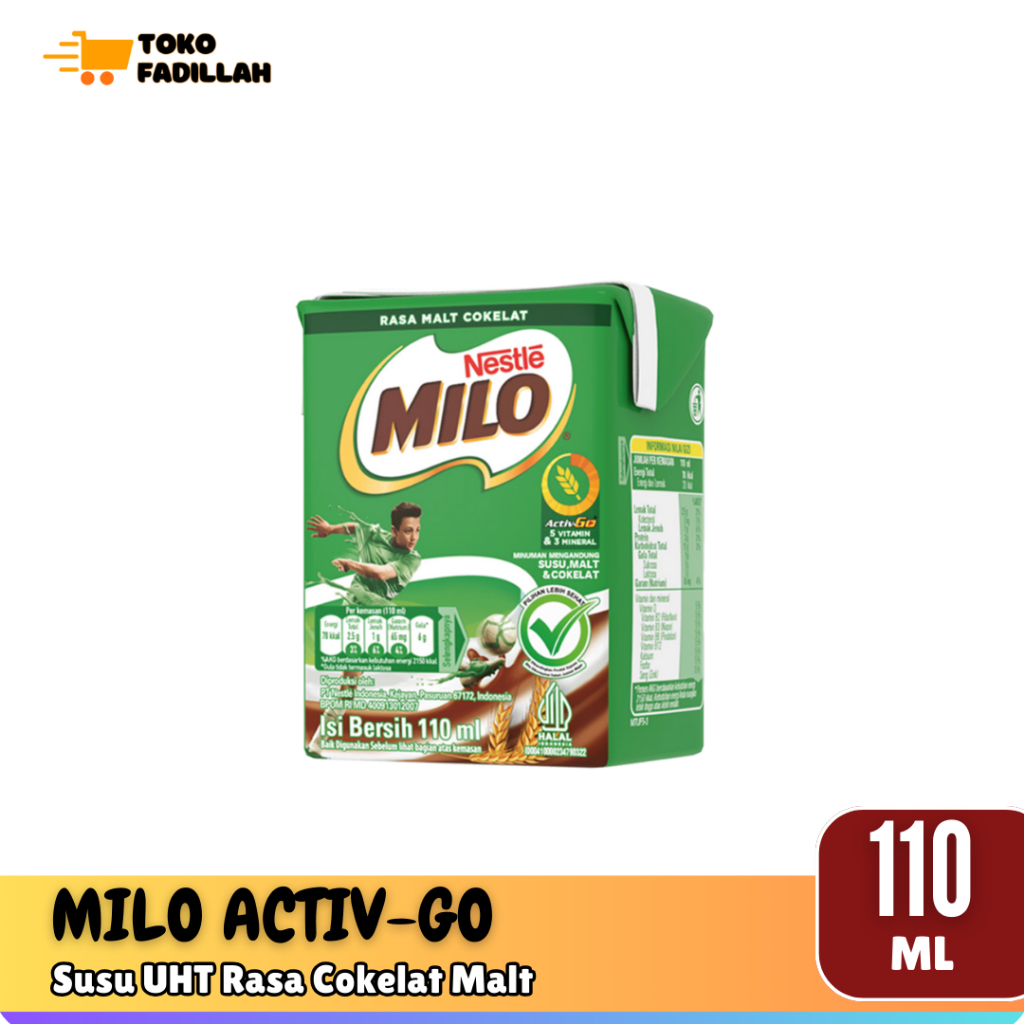 

MILO ACTIV GO Susu Cokelat UHT 110 ml