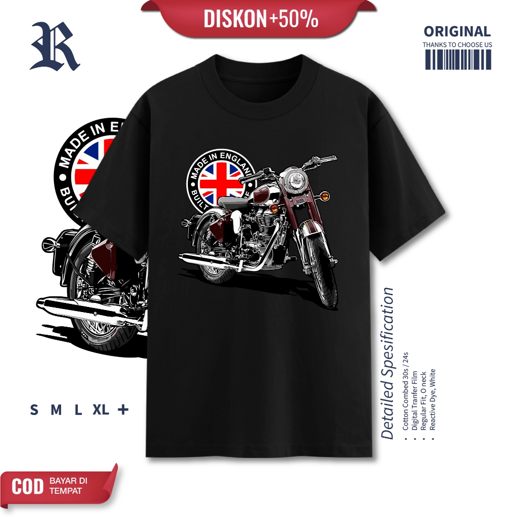 Kaos Hitam 30s -Made In Japan