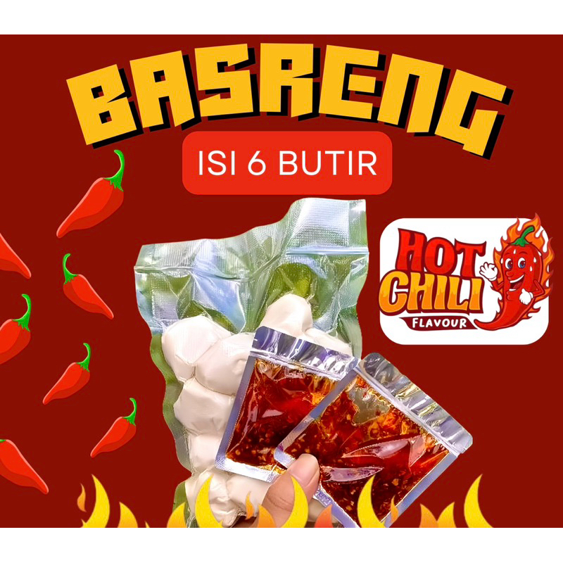 

Basreng Mentah Ikan Chilli Oil 6 Butir Gurih Renyah Halal